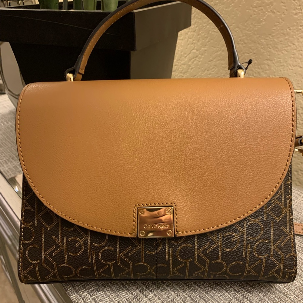 CALVIN KLEIN Classic Monogram Crossbody Handbag